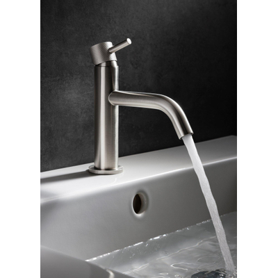 Robinet lavabo Crosswater MPRO - strié - inox brossé