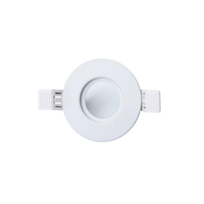 Interlight Eclairage LED set de spots IP65 dimmable rond 9cm avec driver réglable 36 degrés blanc