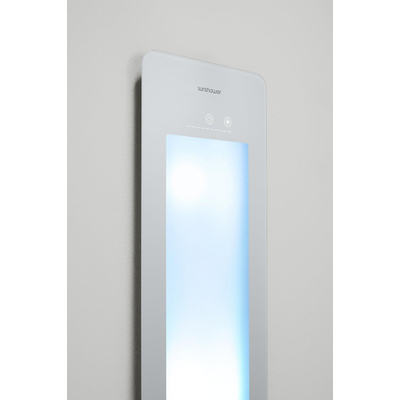 Sunshower Round Plus L infrarouge + lumière UV en saillie incl. kit d'installation angle 185x33x25cm corps entier White