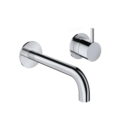 Hotbath Cobber Wastafelkraan - inbouw - 18 cm uitloop - hoogglans chroom
