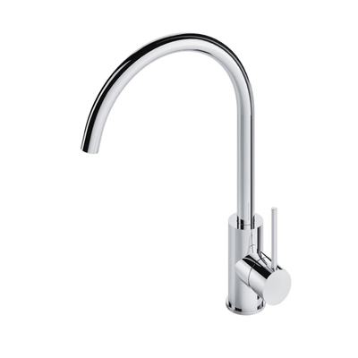 Hotbath Cobber Mitigeur de cuisine sur plage avec bec en U pivotant laiton brossé