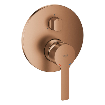 GROHE Lineare afbouwdeel - 3-weg omstel - geborsteld warm sunset (koper)