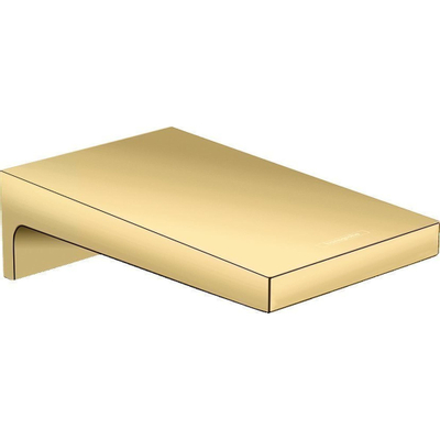 Hansgrohe Metropol baduitloop breed wandmontage voorsprong uitloop 18.5cm polished gold
