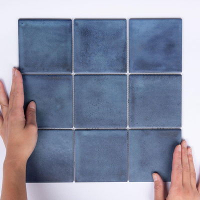 La Mosaic Factory Kasba carrelage mosaïque - 30x30cm - carrelage mural et de sol - Carré - Porcelaine Indigo Mat