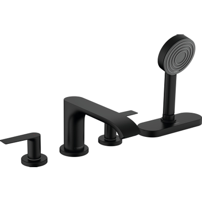 Hansgrohe VIVENIS 4-gats badrandmengkraan - met sbox - mat zwart