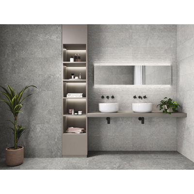 SAMPLE Terravito Larino - 90x30cm - 10.5mm - gerectificeerd - Grijs