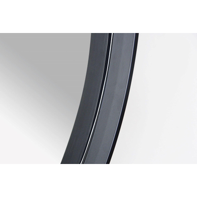 Saniclass Exclusive Line Miroir rond 100cm cadre noir mat