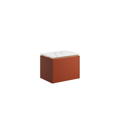 Crosswater Mada Plank & Frame meuble - 50x25x35.5cm - acier - Argile douce