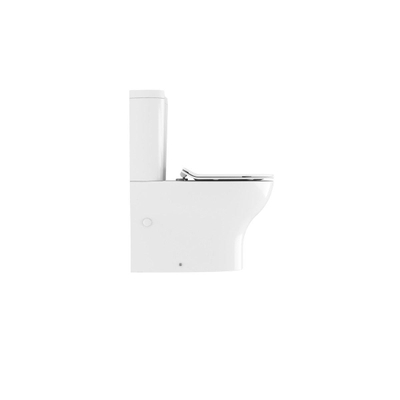 Crosswater KAI Cuvette WC au sol - sans réservoir - sans abattant - coude d'évacuation - 35.5x64x40cm - céramique blanche