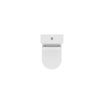 Crosswater Kai X Compact duobloktoilet - zonder reservoir - met afvoerbocht - 37x62x39.5cm - keramiek - rimless - wit