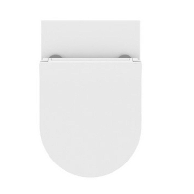 Crosswater KAI X Slim abattant avec fermeture en douceur avec déclipsage rapide 36x41x5cm plastique ABS blanc