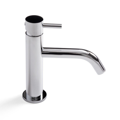 Crosswater MPRO Wastafelkraan - met geribbeld design - zonder waste - hoogglans chroom