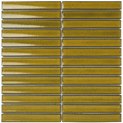 The Mosaic Factory Sevilla mozaïektegel - 29.6x29.9cm - wandtegel - Rechthoek - Porselein Yellow Glans