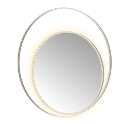 Hotbath &MORE Spiegel Round2 - 120x120cm - direct en indirect LED - spiegelverwarming - dimbaar - met afstandsbediening - geborsteld RVS 316