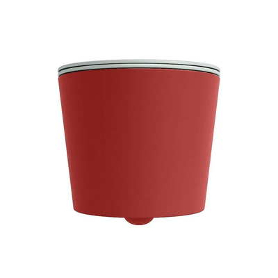 Mondiaz LAVIE WC suspendu – sans bride – 36 x 53 cm – avec abattant softclose – Fire (rouge), abattant Greey (vert clair/gris)