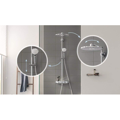 Grohe Euphoria smartcontrol 310 douchesysteem duo rond chroom TWEEDEKANS