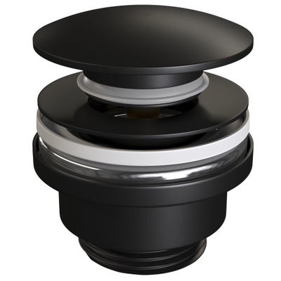 Brauer Black Edition pop-up klikplug zwart mat
