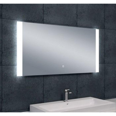 Wiesbaden Sunny spiegel rechthoek met LED, dimbaar en spiegelverwarming 120 x 60 cm