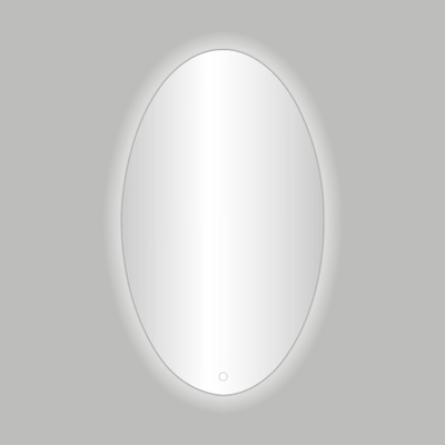 Best Design Divo spiegel ovaal 60x80cm inclusief LED verlichting met touchscreen schakelaar