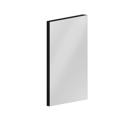 Sjithouse Furniture miroir rectangulaire 40x70 en cadre noir simple affleurant le cadre mat