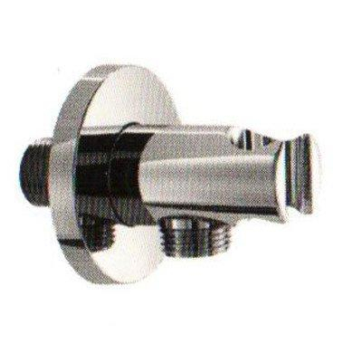 Hotbath Mate ensemble de douchette 350 comprenant flexible de douche 150cm et support mural avec sortie nickel brossé