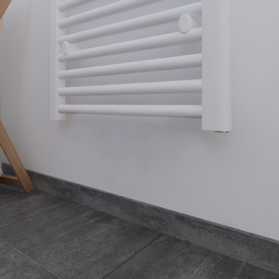 Plieger Palermo designradiator verticaal 1702x500mm 799 watt wit inclusief universele aansluitset recht chroom