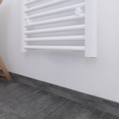 Plieger Palermo radiateur design horizontal 1702x500mm 799 watt blanc avec set connexion anguleux chrome