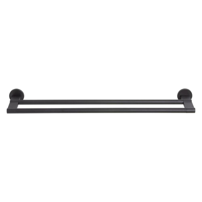 Tiger Noon Handdoekhouder - 60cm - dubbel - zwart