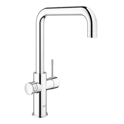 Grohe Red Keukenkraan - hoog - 3 in 1 - u uitloop - l size boiler - chroom
