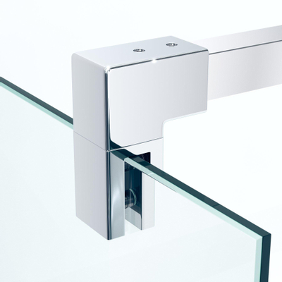 Saniclass Bellini Inloopdouche scharnierbevestiging 30x200cm 8mm veiligheidsglasanti kalk chroom SHOWROOMMODEL