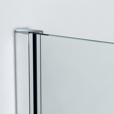 FugaFlow Eccelente Douche à l'italienne en verre - 80x200cm - verre clair - chrome