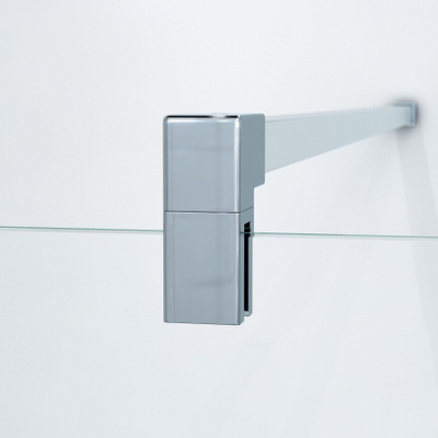 Marenza Bellini Douche à l'italienne - 30x200cm - verre clair - chrome