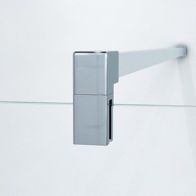 Saniclass Bellini Douche à l'italienne 30x200cm verre de sécurité 8mm anti calcaire clair profilé chrome