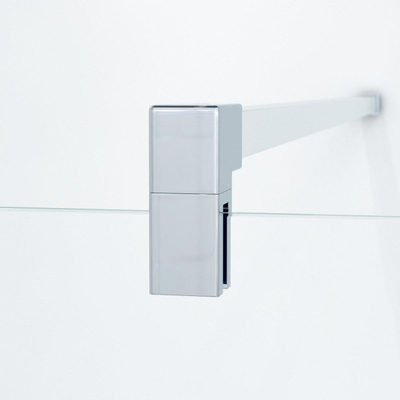 Saniclass Bellini Douche à l'italienne 140x200cm verre de sécurité 8mm anti calcaire clair profilé chrome