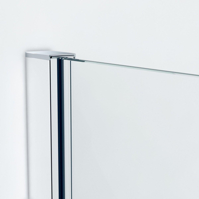 Saniclass Bellini Douche à l'italienne 50x200cm verre de sécurité 8mm anti calcaire clair profilé chrome