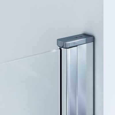 Marenza Neptune Porte battante - 120x200cm - verre de sécurité 6mm - anti-calcaire - chrome
