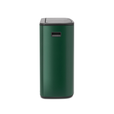 Brabantia Bo Touch Bin Afvalemmer - 2x30 liter - 2 kunststof binnenemmers - pine green