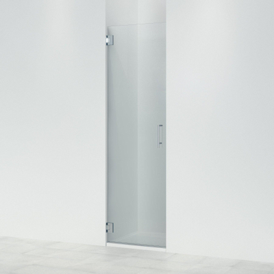 Saniclass Neptune Porte pivotante 60x200cm verre de sécurité anti-calcaire chrome