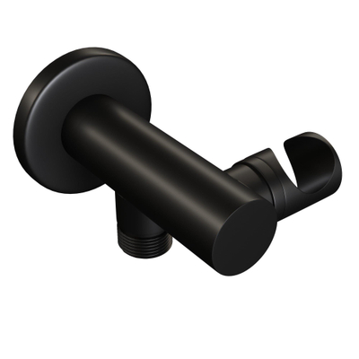 Brauer Black Edition Wandhouder - handdouchehouder - geïntegreerde wateruitlaat - mat zwart TWEEDEKANS