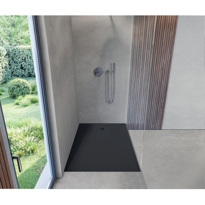 Duravit Sustano Douchebak - 140x80x3cm - Rechthoek - DuraSolid Antraciet mat