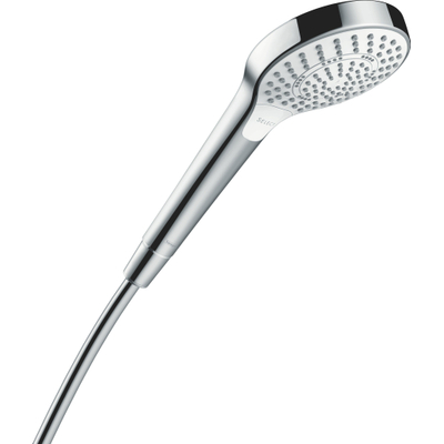 Hansgrohe Croma Select S douchette à main Multi EcoSmart 1/2 xØ11cm avec soft rain intense rain et jet massage blanc/chrome