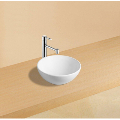 Wiesbaden Luna vasque ronde 32,5 x 14 cm céramique brillant blanc