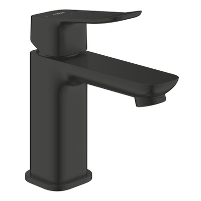Grohe Dice Wastafelmengkraan - s-size - opbouw - koude start - klikwaste - matte black (mat zwart)