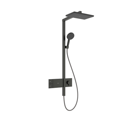 Hansgrohe Raindance Alive Q - showerpipe - 210/340 1jet - thermostaat - geborsteld zwart chroom (antraciet)