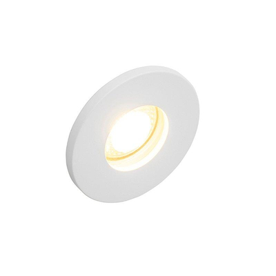 QAZQA Shed Spot encastrable - 8,5x8,5cm - IP54 - rond - blanc mat