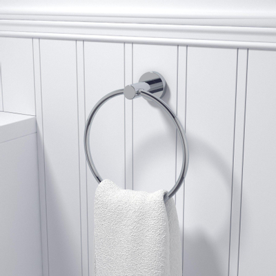 Ozean Eternal Handdoekring - rond - chroom OUTLETSTORE