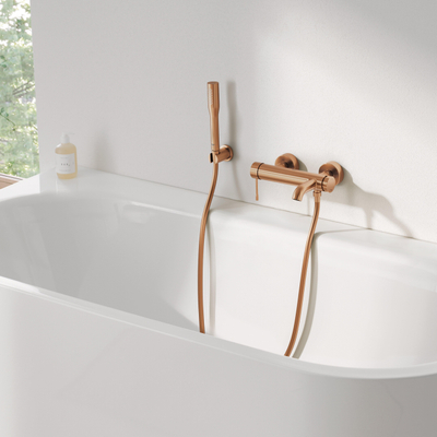 GROHE Essence New mitigeur de baignoire - apparent - avec inverseur - warm sunset brossé (cuivre)