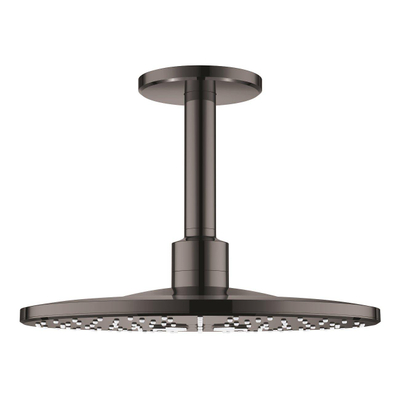 GROHE Rainshower Smartactive Douche de tête 31cm avec bras au plafond et 2 Jets Hard graphite