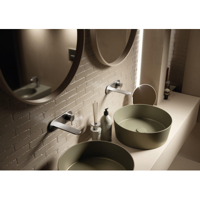 Royal plaza Kolor wastafel 44x15,5 cm. conisch woud SHOWROOMMODEL