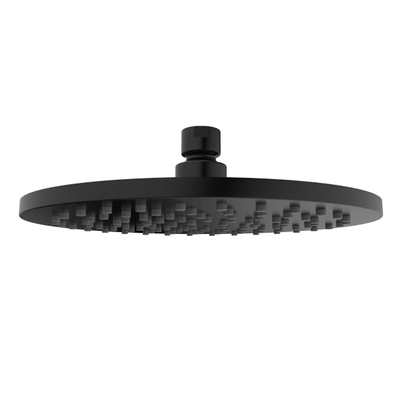 Wiesbaden Unimatch Hoofddouche rond - 20x1.2cm - mat zwart